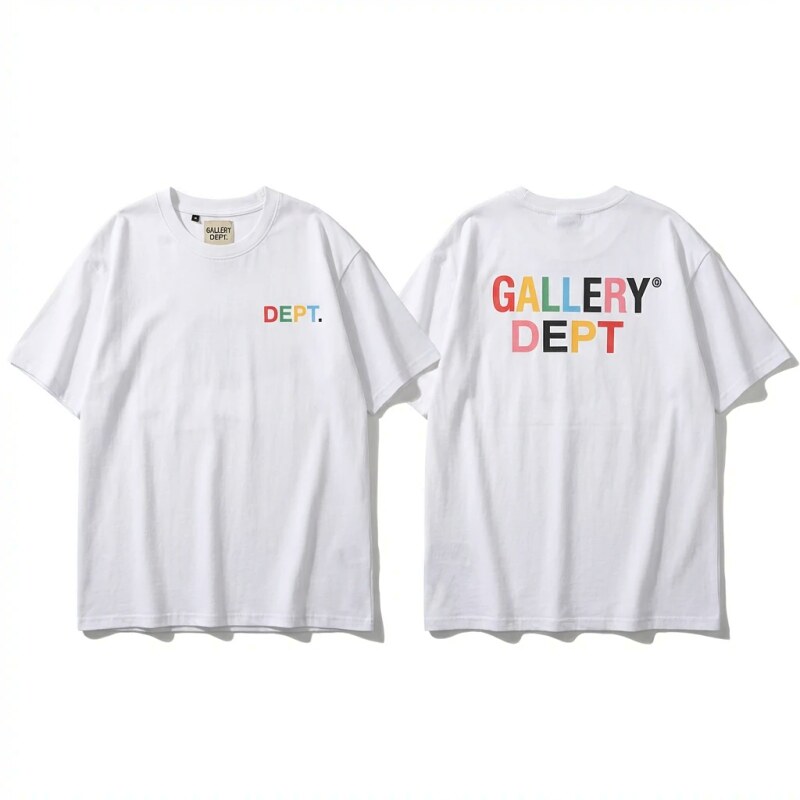 Gallery Dept Colorful Letter Style White T-shirt