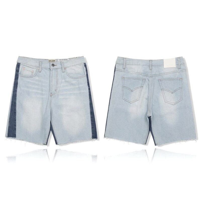Gallery Dept denim-style light blue shorts