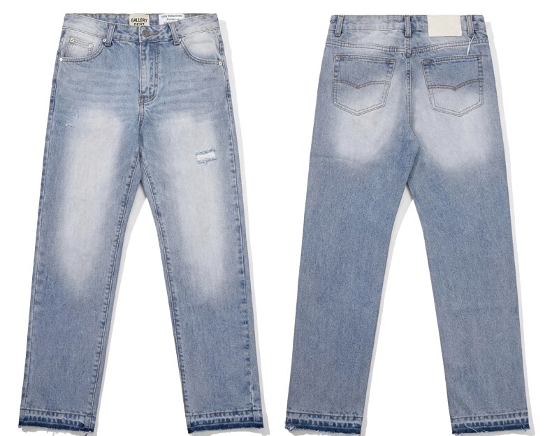Gallery Dept. distressed light blue jeans