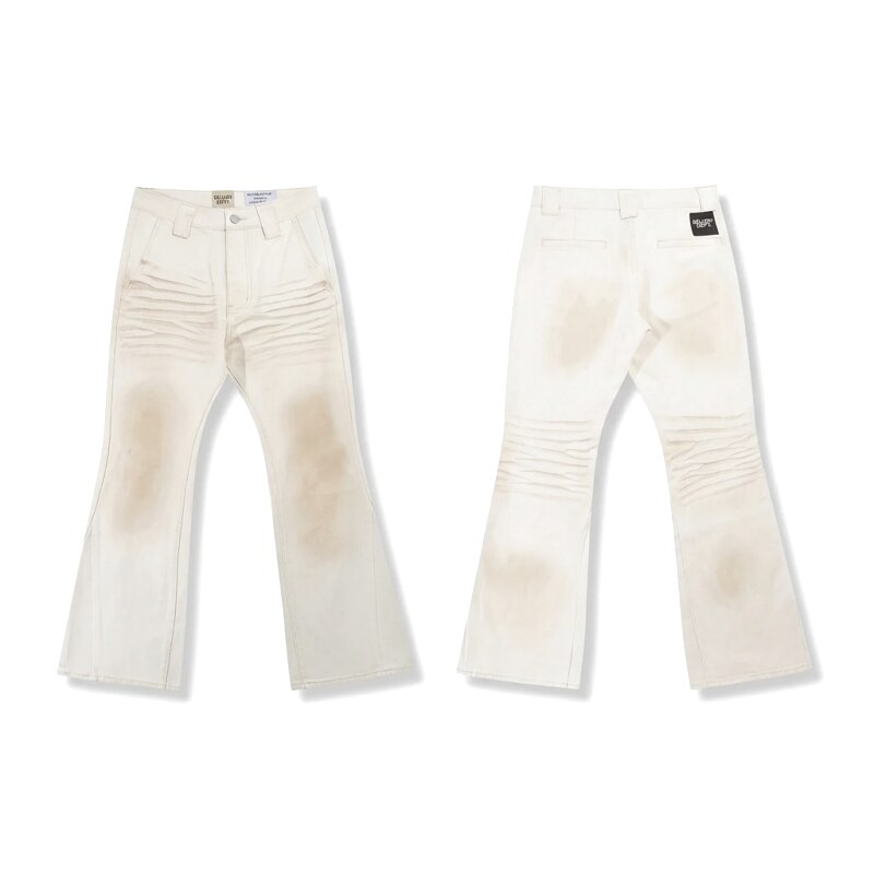 Gallery Dept. distressed-style white jeans