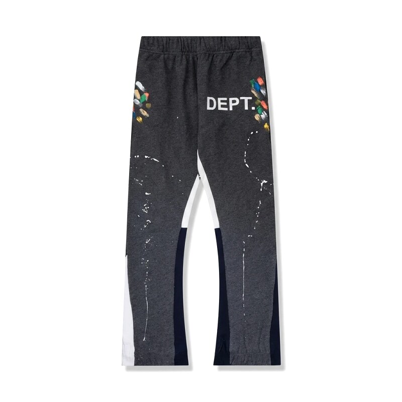 Gallery Dept Graffiti-style Black and Grey Pants