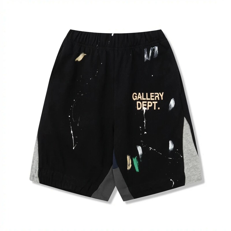 Gallery Dept Graffiti Style Black Shorts