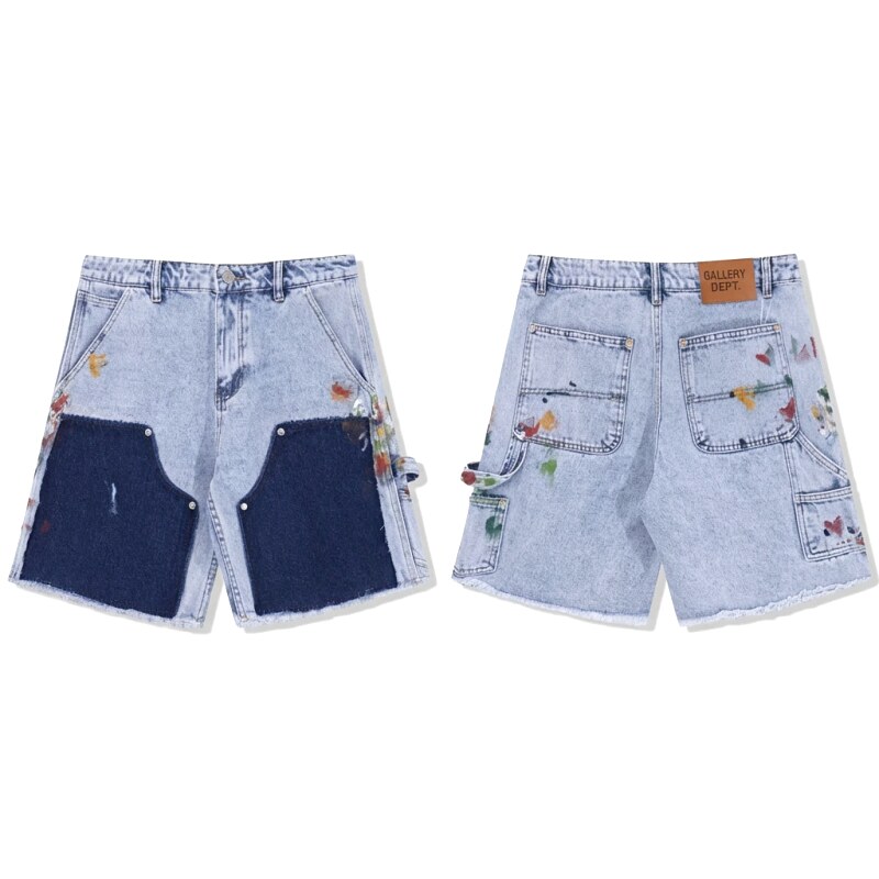 Gallery Dept Graffiti Style Denim Shorts