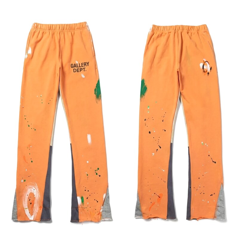 Gallery Dept Graffiti Style Orange Pants