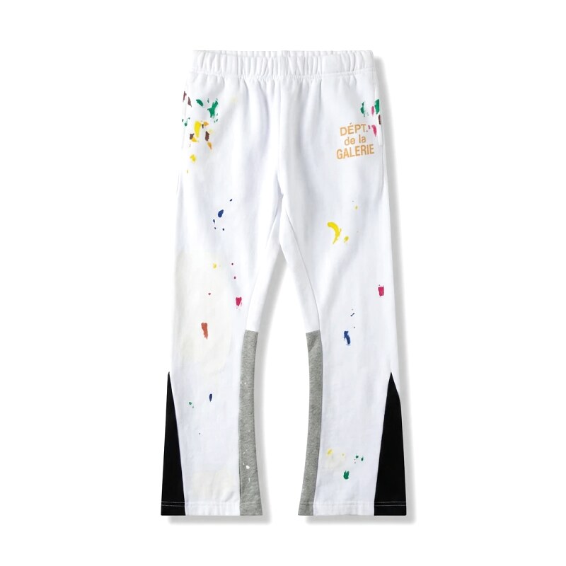 Gallery Dept Graffiti Style White Long Trousers