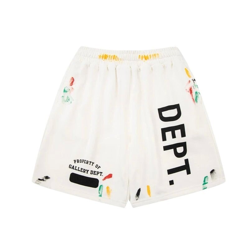Gallery Dept graffiti-style white shorts