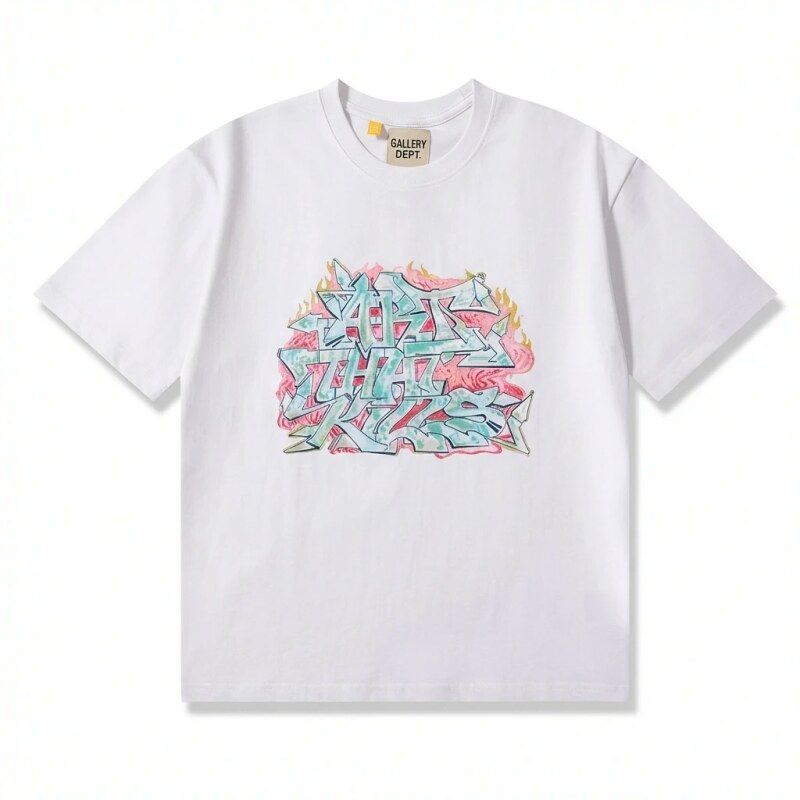 Gallery Dept Graffiti Style White T-shirt