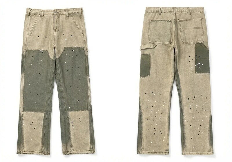 Gallery Dept patched and distressed jeans