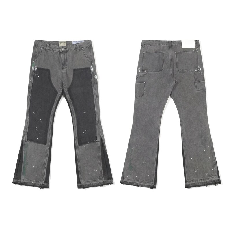 Gallery Dept. Patchwork Style Grey-Black Jeans