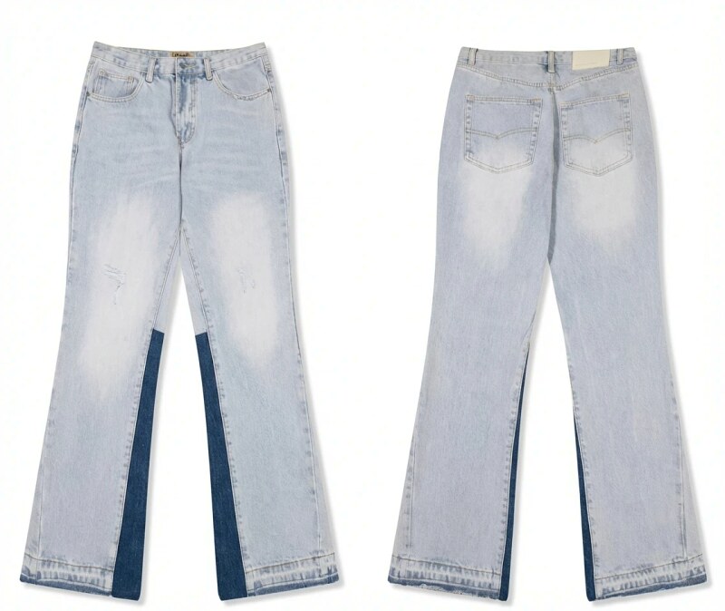 Gallery Dept Patchwork Wide-Leg Jeans