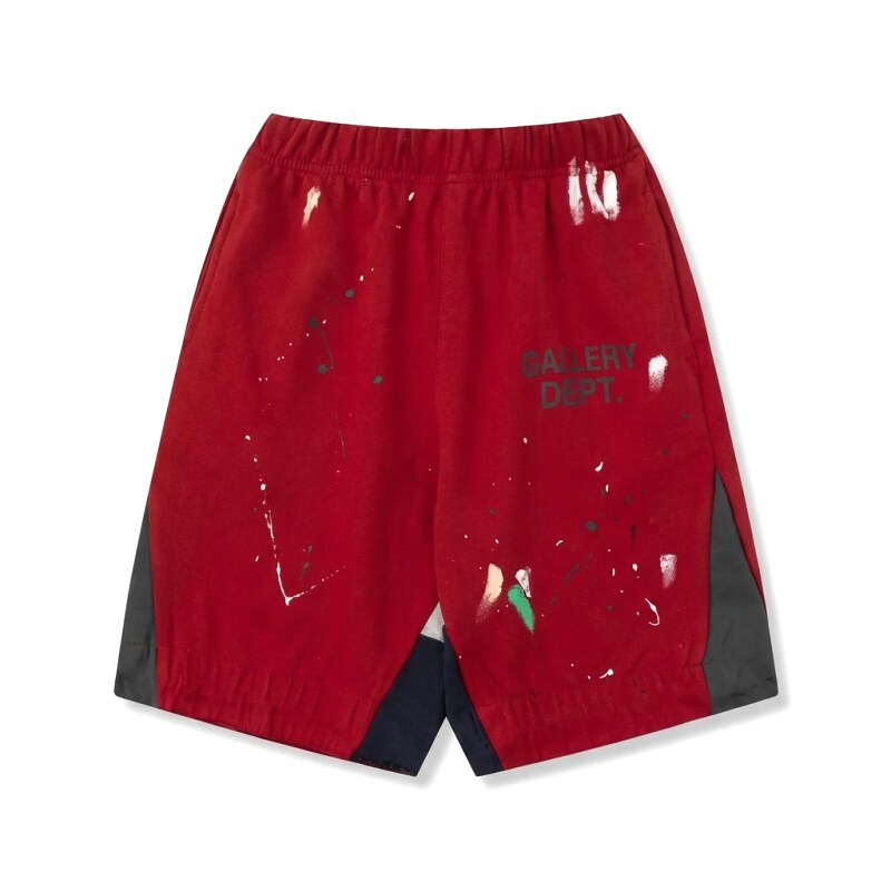 Gallery Dept Red Graffiti Style Shorts