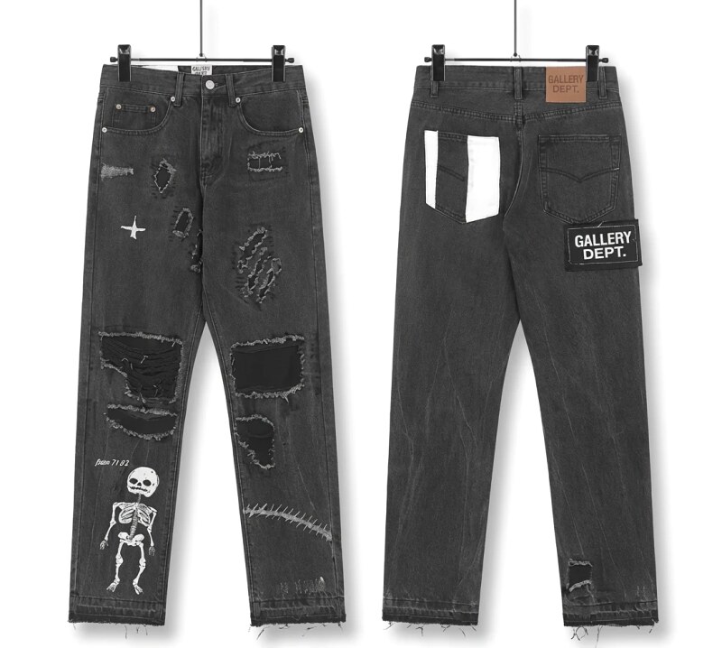 Gallery Dept Ripped Dark Jeans
