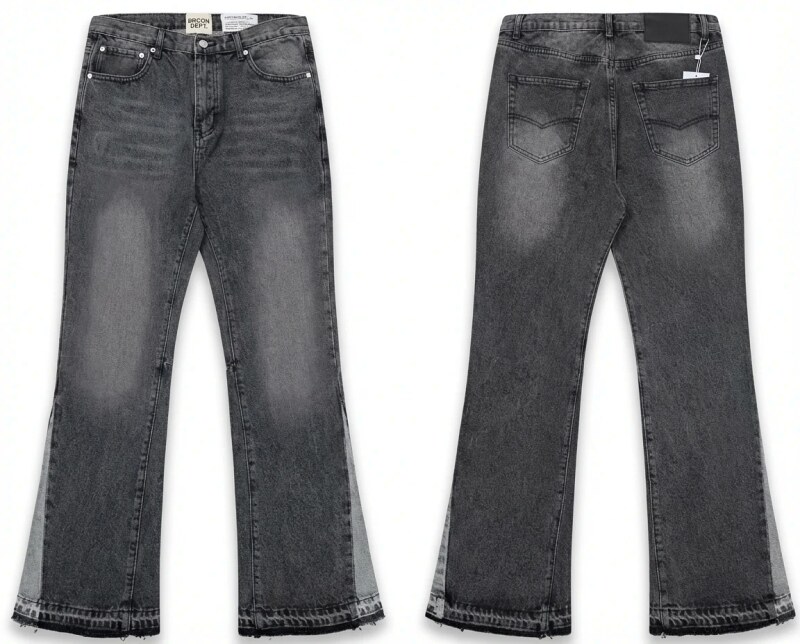 Gallery Dept. Ripped Retro Style Grey Pants