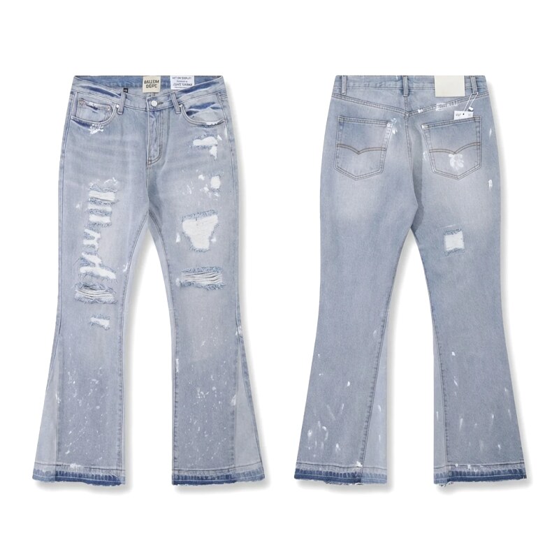 Gallery Dept Ripped Trendy Light Blue Jeans