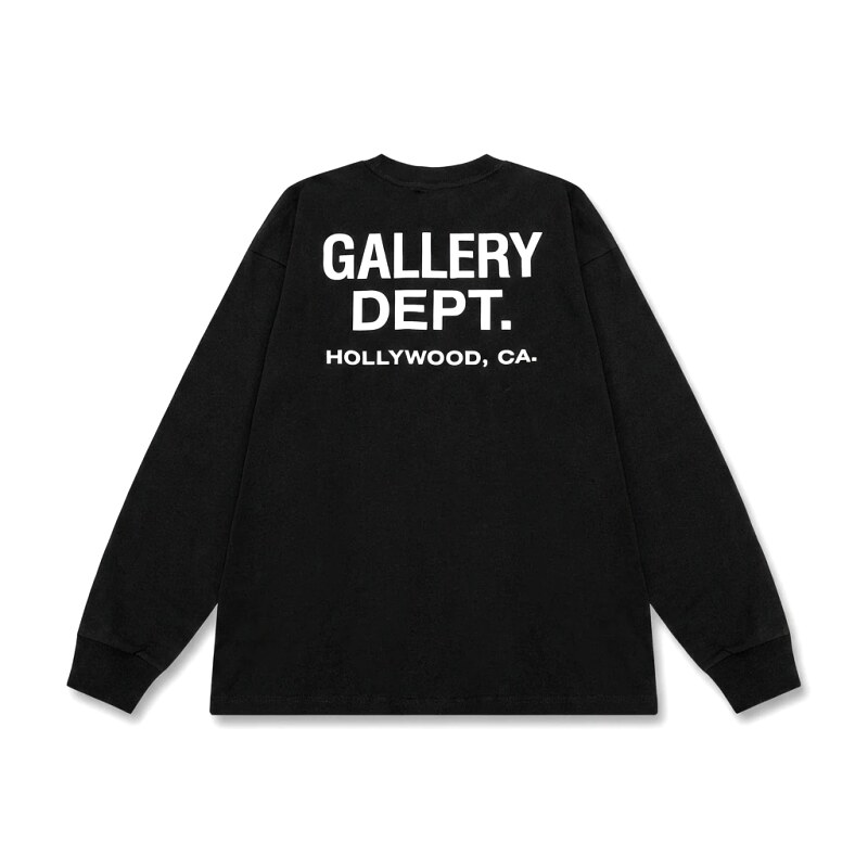 Gallery Dept. Simple Style Black Long-sleeved Shirt