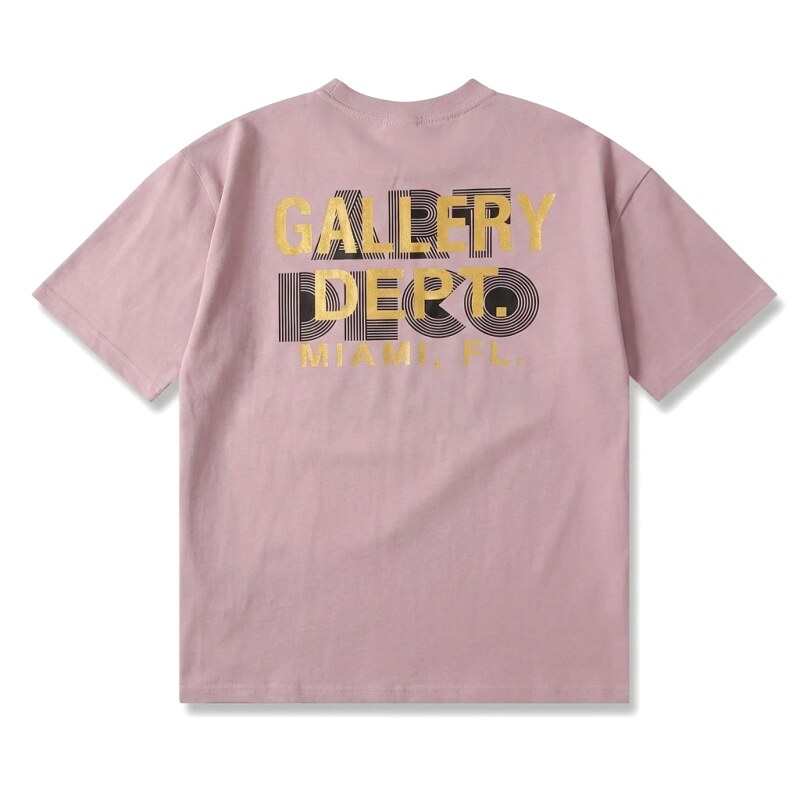 Gallery Dept Simple Style Pink T-shirt