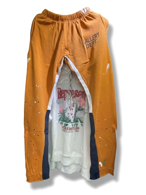 Gallery Dept. Splatter Paint Style Orange Pants