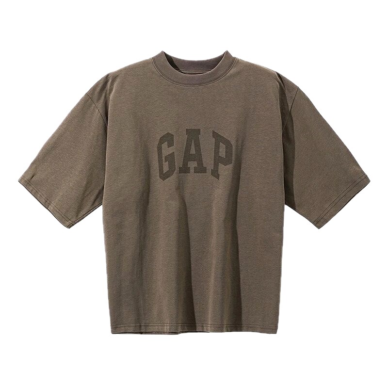 Gap Kanye Minimalist Style Dark Gray Short Sleeve