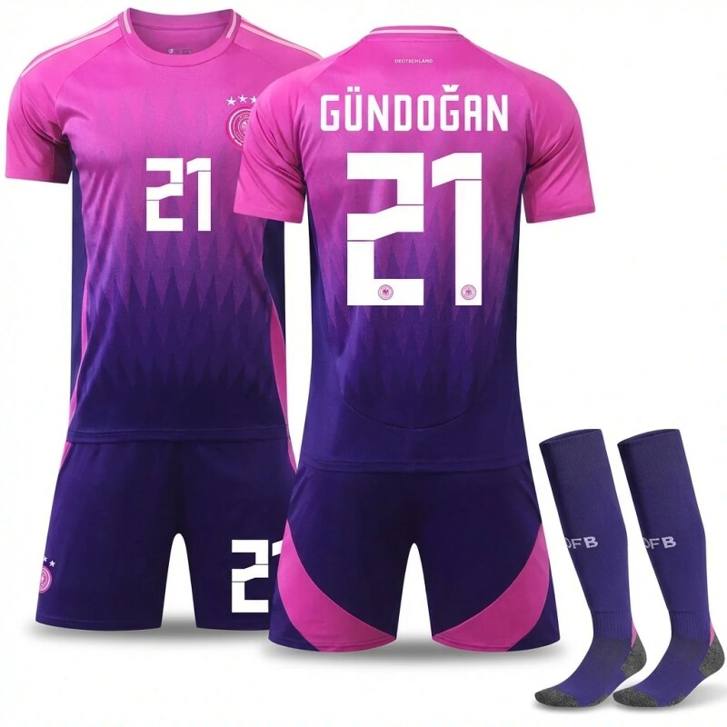 German gradient-style pink-purple jersey