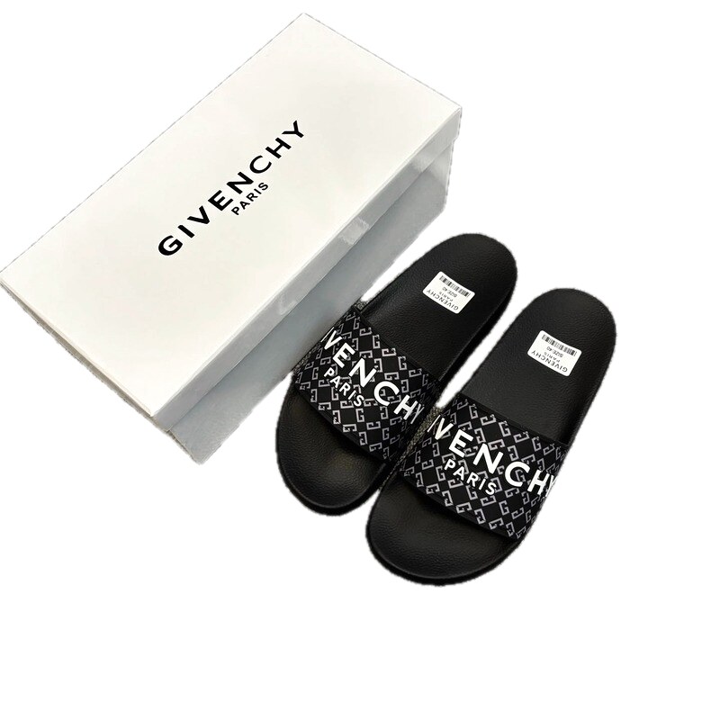 Givenchy 4G Monogram Street-style Black Slippers