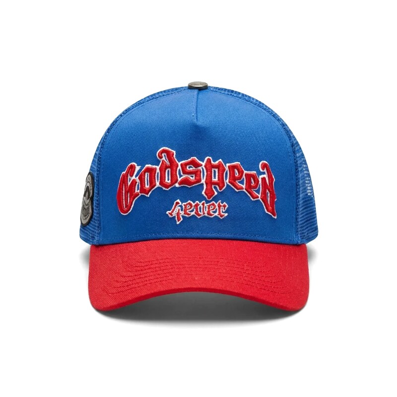 Godspeed Retro Style Red and Blue Hat