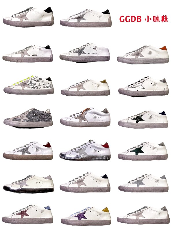 Golden Goose Dirty Sneakers White Trendy Style