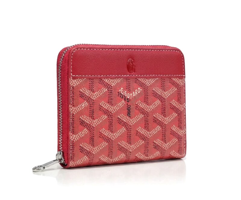 Goyard classic printed style red wallet