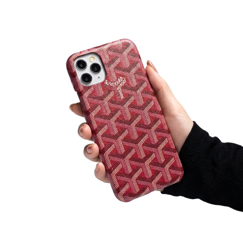 Goyard classic red iPhone case