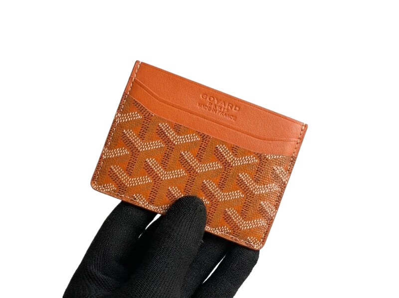 GOYARD Printed Fashion Orange Card Holder