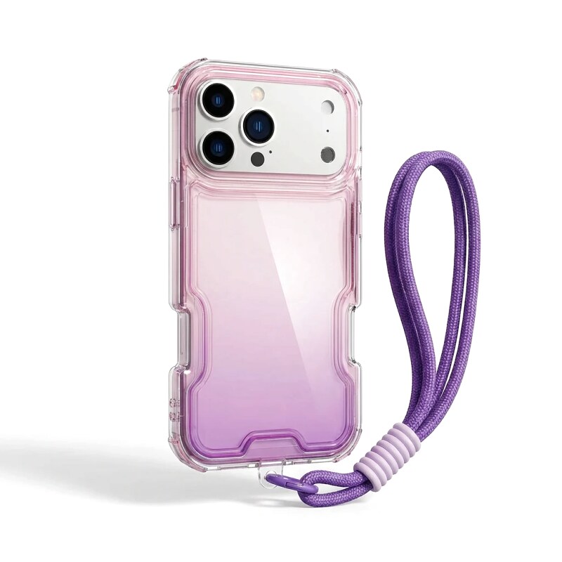 Gradient and Transparent Style iPhone Case for Trendy Brands