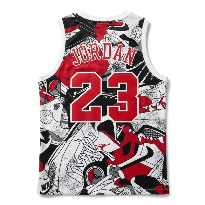 Graffiti-style jersey of No. 23 of the Michael Jordan