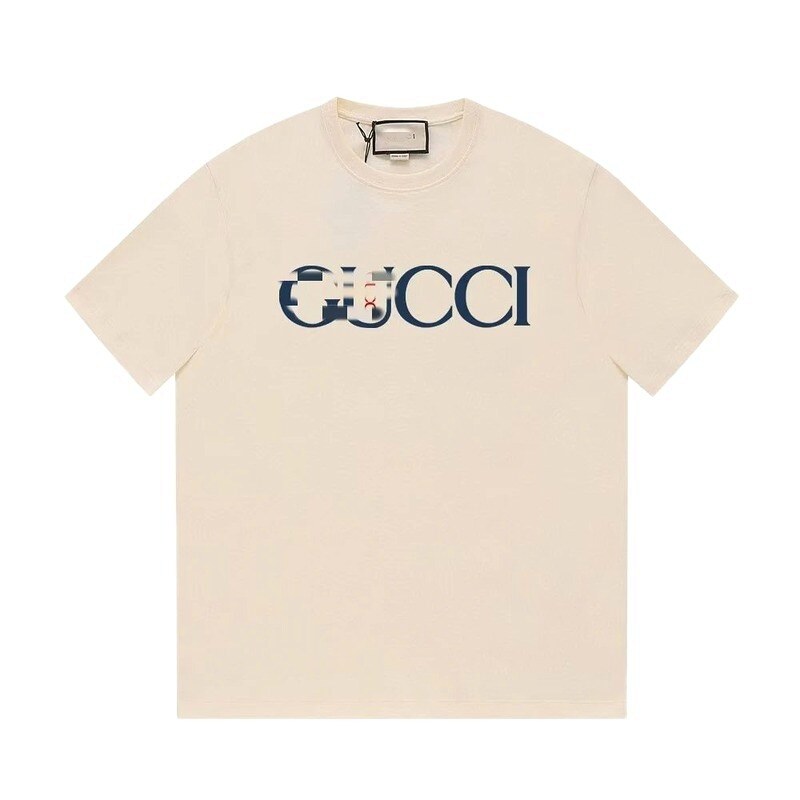Gucci Classic Printed Casual Style Off-white Short Sleeve T-Shirt
