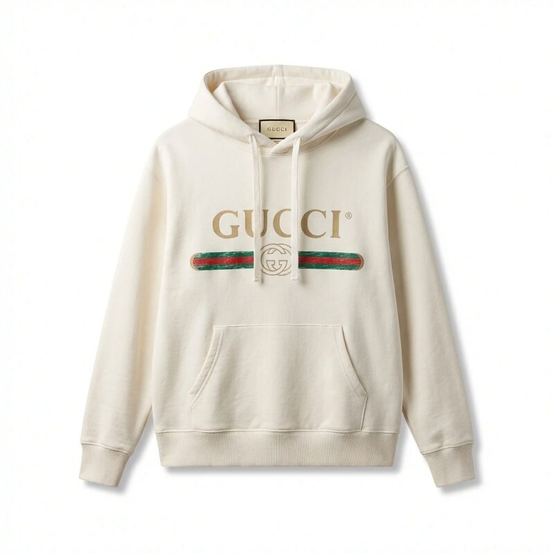 Gucci classic retro style white sweatshirt