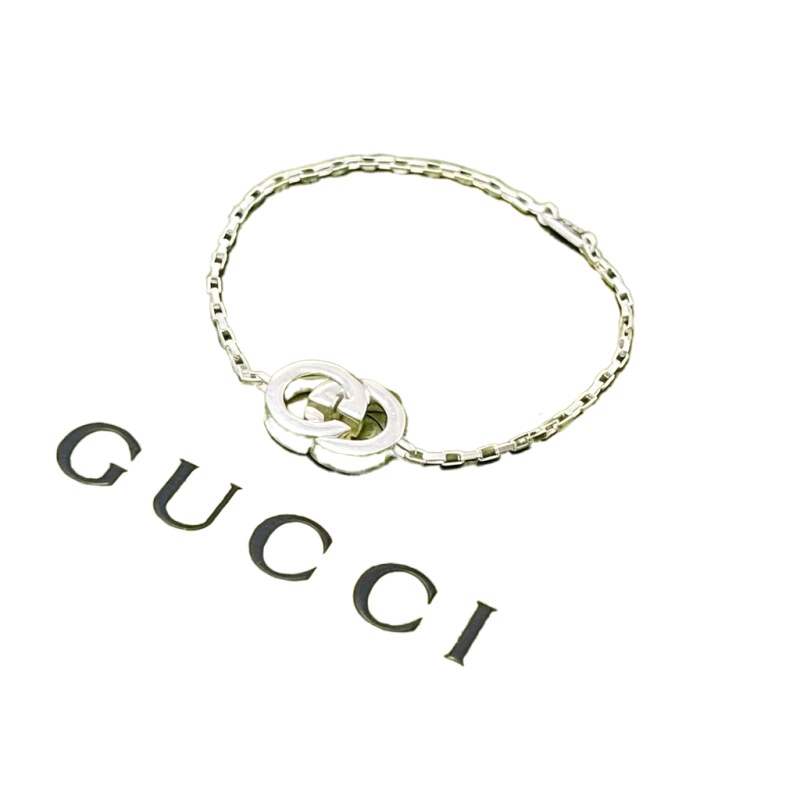 Gucci Double G Sterling Silver Bracelet