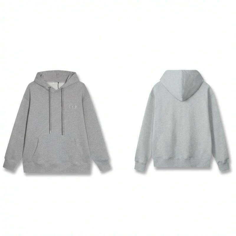 Gucci minimalist style grey hoodie