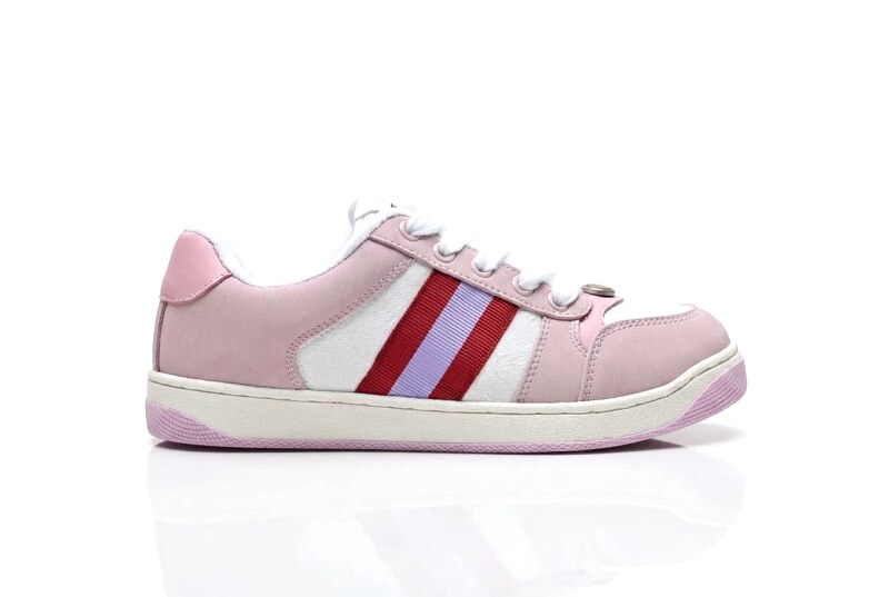 Gucci pink retro-style sports shoes