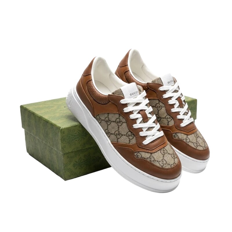 Gucci retro brown sneakers