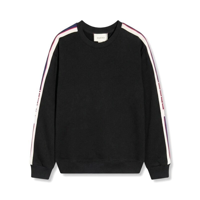 Gucci striped casual style black sweatshirt