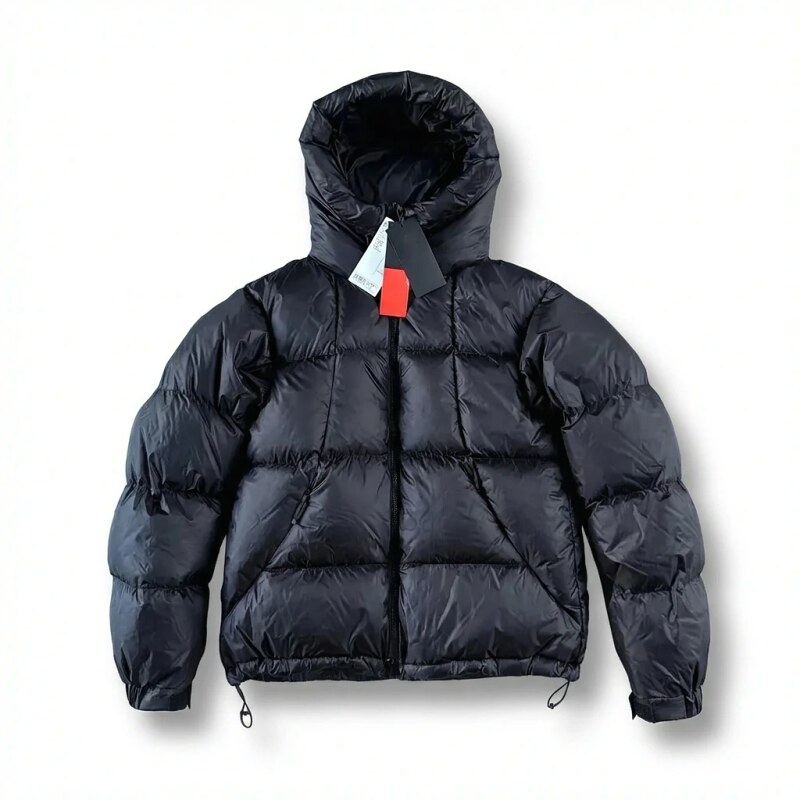 GWD black hooded down jacket