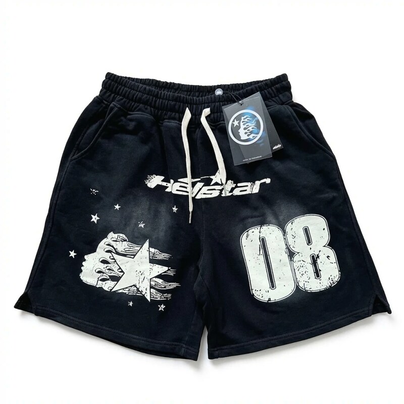 Hellstar Dark Style Printed Shorts