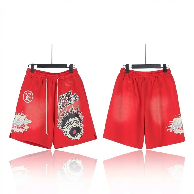 Hellstar Dark Style Red Shorts