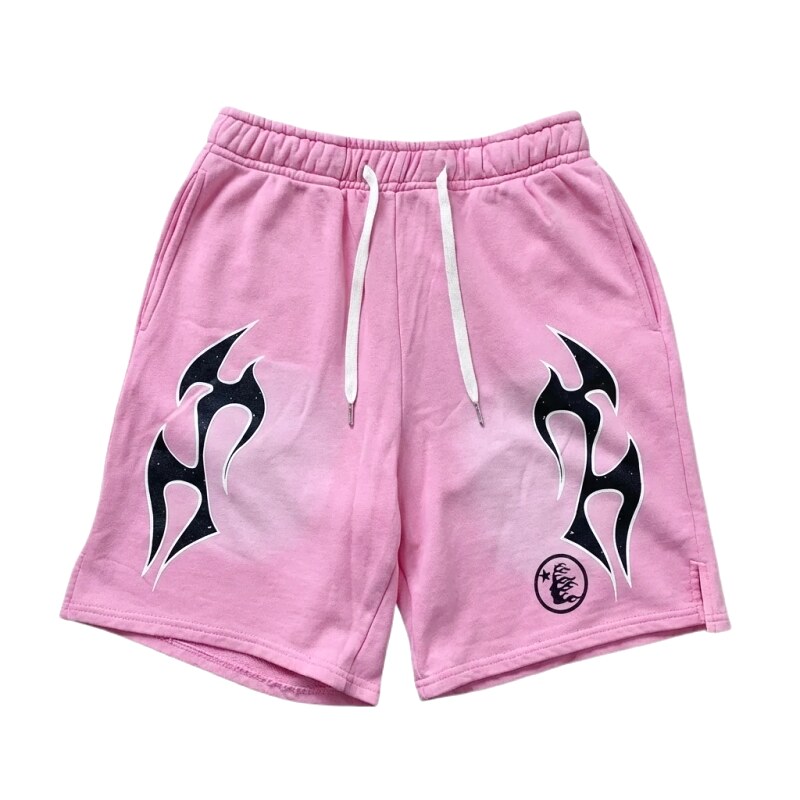 Hellstar Flame Wind Pink Shorts