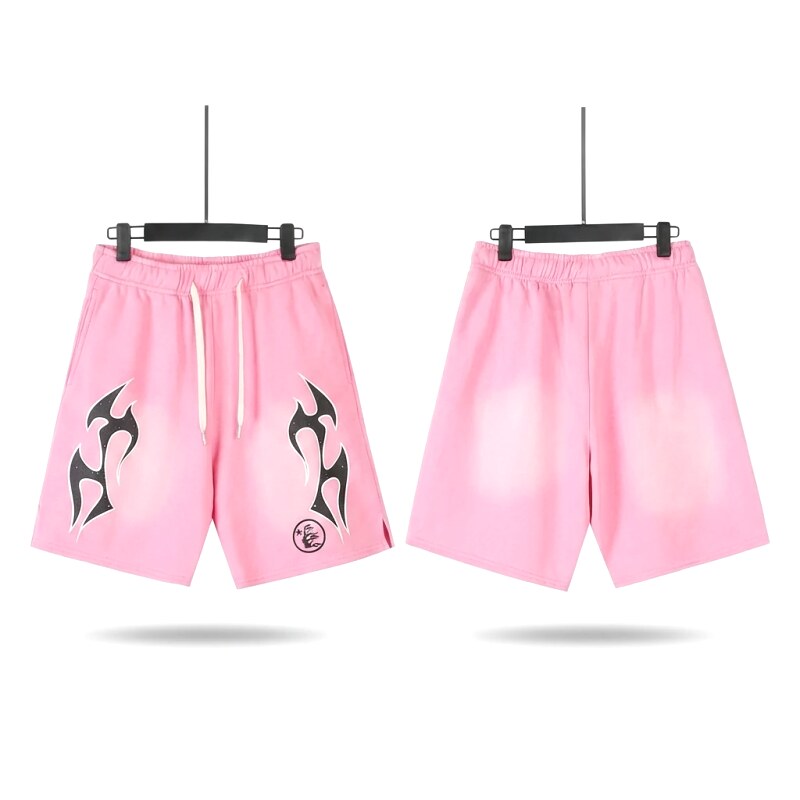Hellstar Flame Wind Pink Shorts