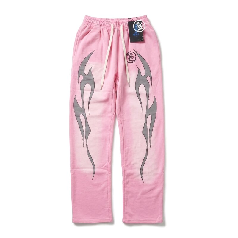 Hellstar Flame Wind Pink Sweatpants