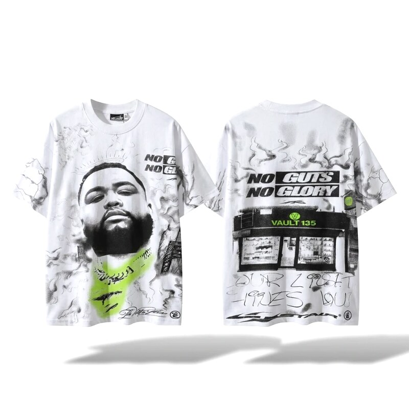 Hellstar Graffiti Style White T-shirt