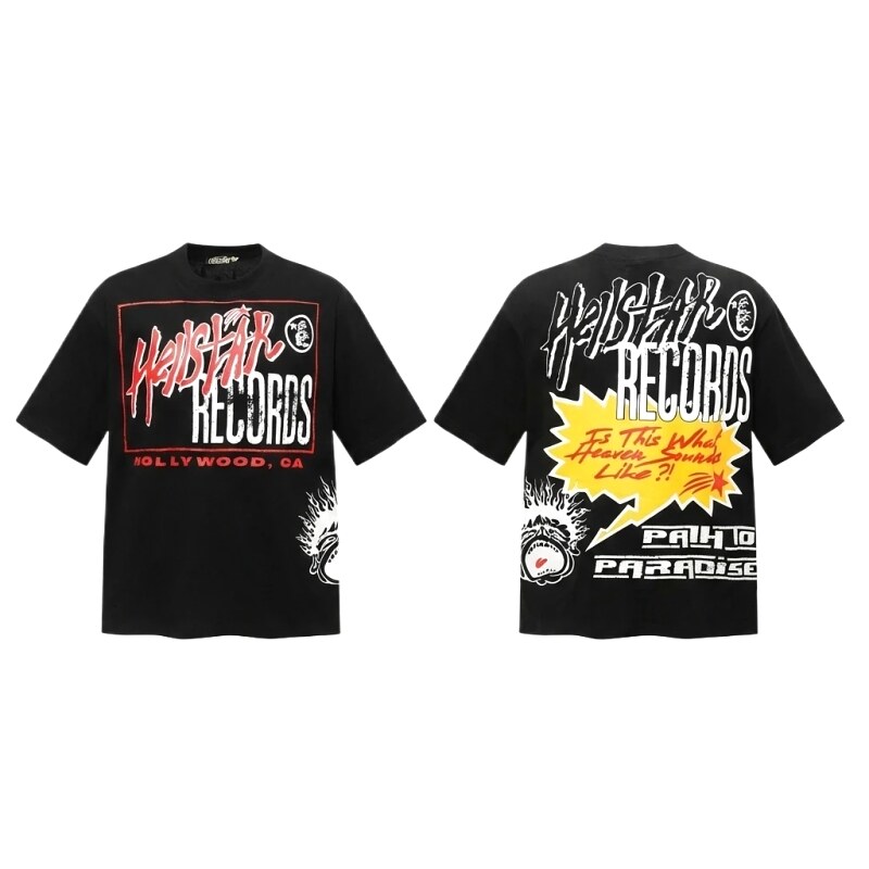 Hellstar Records Trendy Cool Black T-shirt