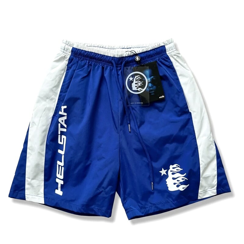 Hellstar sporty blue and white shorts