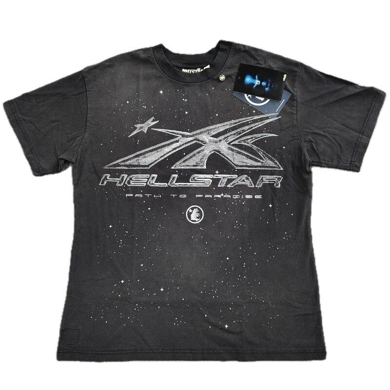 Hellstar Starry Sky Collection Vintage Distressed Black T-Shirt