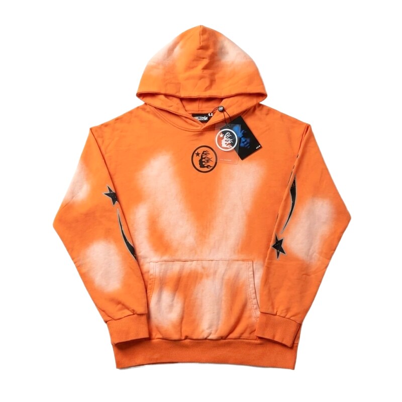 Hellstar Tie - Dye Style Orange Hoodie