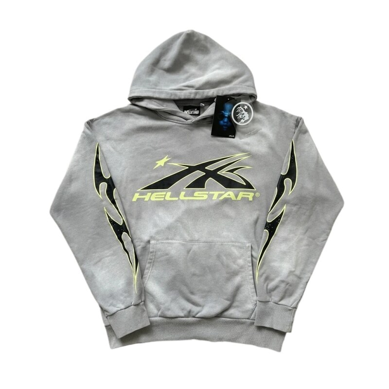 Hellstar trendy and cool style grey hoodie